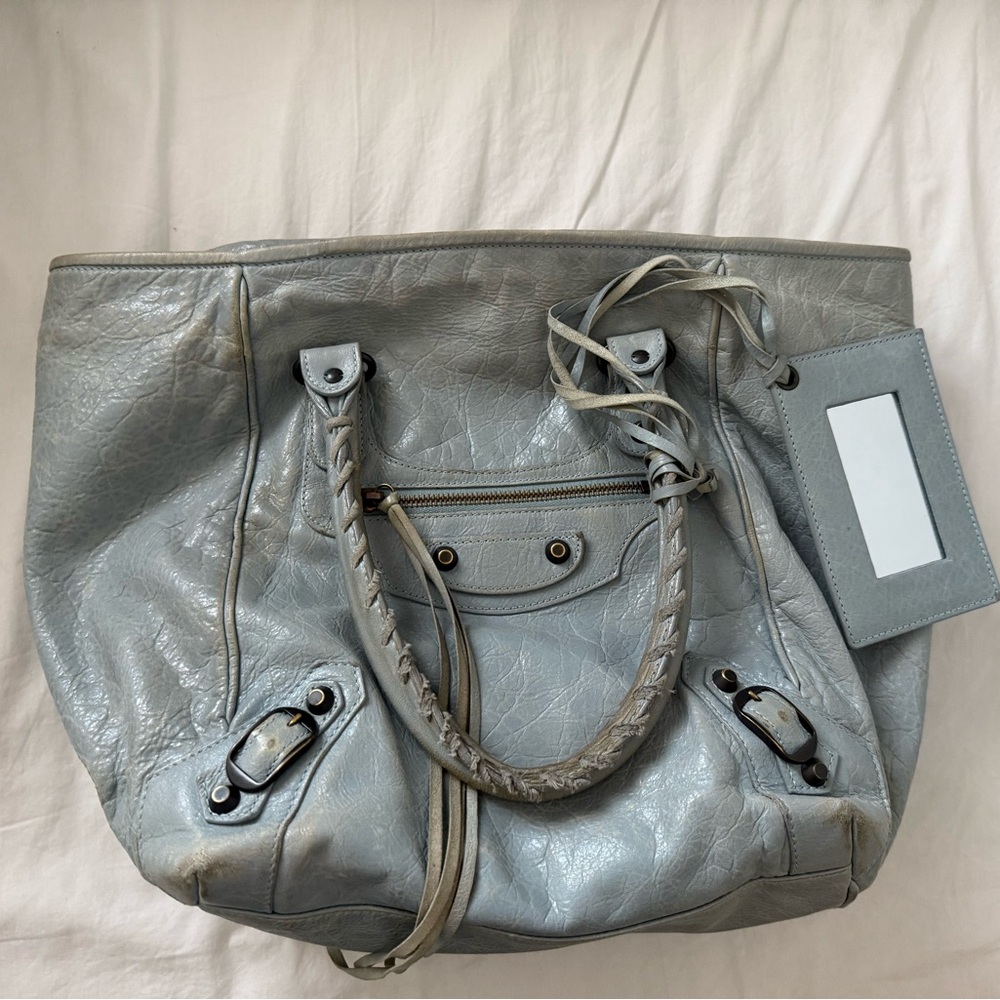 Authentic Balenciaga Motocross Sunday Tote Bag
